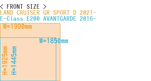 #LAND CRUISER GR SPORT D 2021- + E-Class E200 AVANTGARDE 2016-